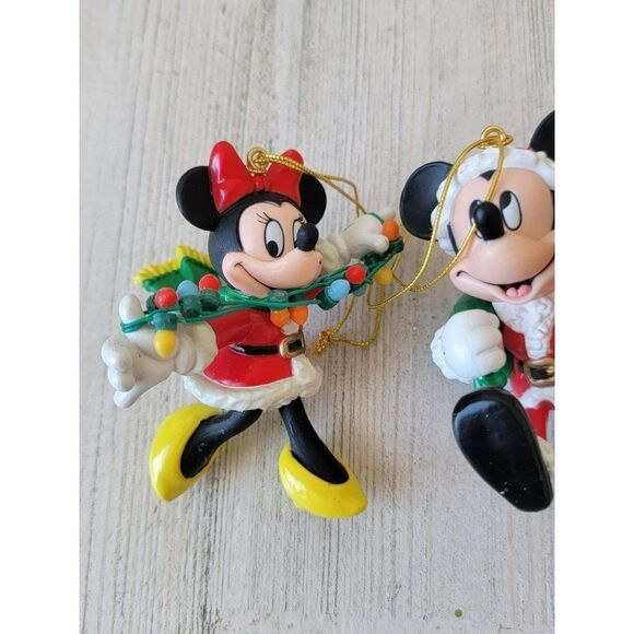 Mickey Minnie Mouse Santa Mrs Claus gift string light ornament set Xmas decor - Picture 4 of 8